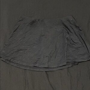 Black smooth lounge skort